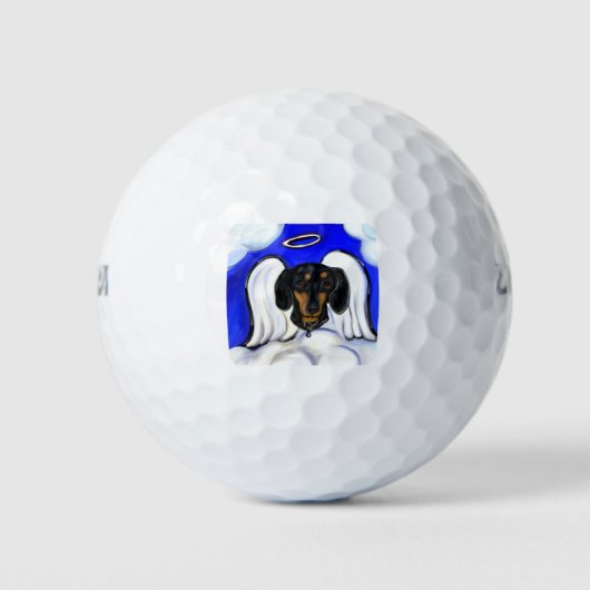 Dachshund Engel Golfballen (Voorkant)