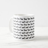 Dachshund Esquisse Conception Mug (Devant gauche)