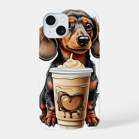 Dachshund et café glacé (Verso)