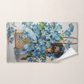 Dachshund et Forget-Me-Nots (Serviette à main)