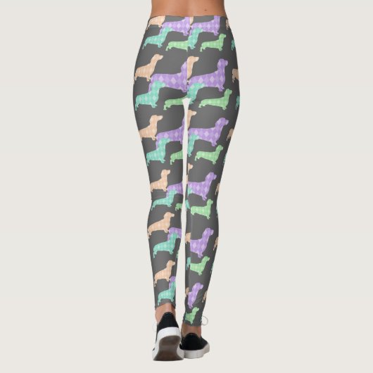 Dachshund et Leggings Jacquards (Dos)