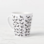 Dachshund et Motif Empreinte de patte Mug (Angle gauche)