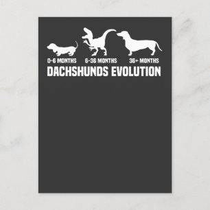 Dachshund Evoluties Uitnodiging Briefkaart