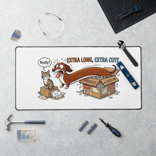 Dachshund Extra Long et Extra Mignon (Poste de travail)
