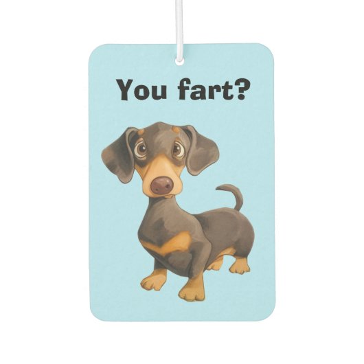 Dachshund Fart Luchtverfrisser (Voorkant)