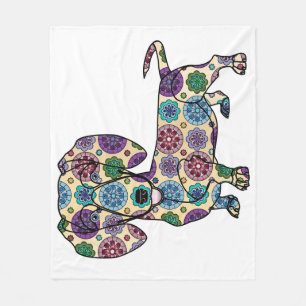 Dachshund Fleece Blanket Deken