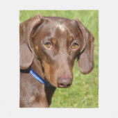 Dachshund Fleece Deken (Voorkant)