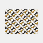 dachshund fleece deken (Voorkant (Horizontaal))