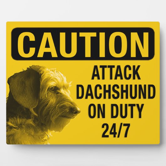 Dachshund Fotoplaat (Voorkant)