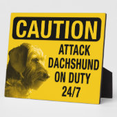 Dachshund Fotoplaat (Zijkant)