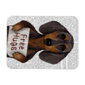 Dachshund Free Hugs Magneet (Horizontaal)