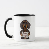 Dachshund Free Hugs Mok (Links)
