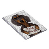 Dachshund Free Hugs Notitieboek (Rechterzijde)