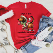 Dachshund Funny T-shirt femme de Noël