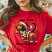 Dachshund Funny T-shirt femme de Noël