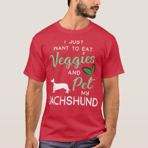 Dachshund Funny Vegan Hondenliefhebber Eigenaar Xm T-shirt