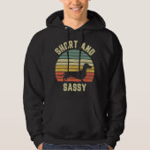Dachshund Funny Weiner Dog Short Sassy Hoodie (Voorkant)