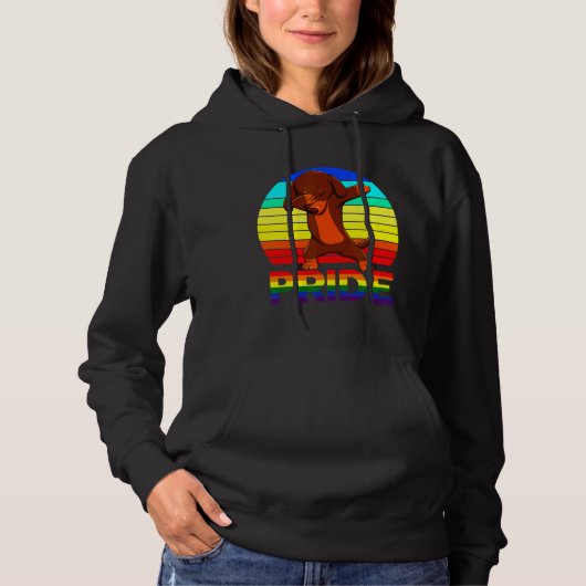 Dachshund Gay Hoodie (Voorkant)