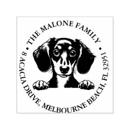 Dachshund gepersonaliseerd thema  zelfinktende stempel