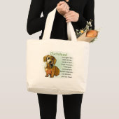 Dachshund Gifts Grote Tote Bag (Voorkant (product))