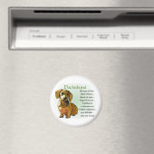 Dachshund Gifts Magneet (Insitu (Vaatwasser))