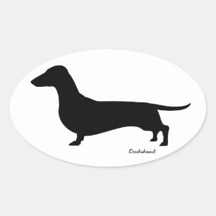 Dachshund Gifts Ovale Sticker