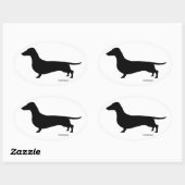 Dachshund Gifts Ovale Sticker (Vel)
