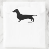 Dachshund Gifts Ovale Sticker (Tas)