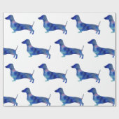 Dachshund Glossy Wrapping Paper, 30 in x 6 ft Cadeaupapier (Vlak)