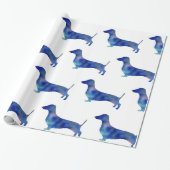 Dachshund Glossy Wrapping Paper, 30 in x 6 ft Cadeaupapier (Uitgerold)