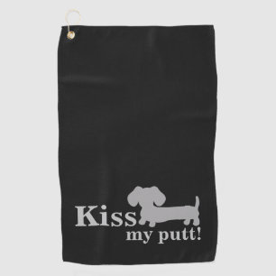 Dachshund Golf Serviette Funny Embrasser Mon chien