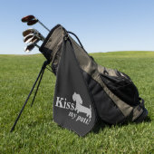 Dachshund Golf Serviette Funny Embrasser Mon chien (Vert)