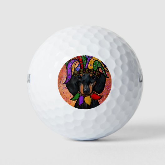 DACHSHUND GOLFBALLEN (Voorkant)