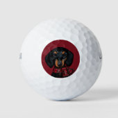 DACHSHUND GOLFBALLEN (Voorkant)