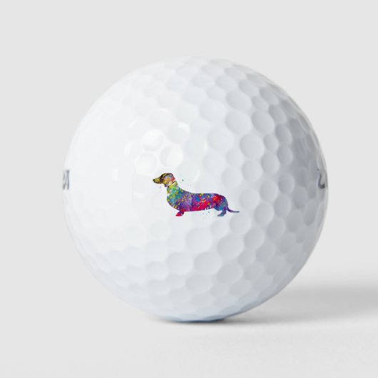 Dachshund Golfballen (Voorkant)