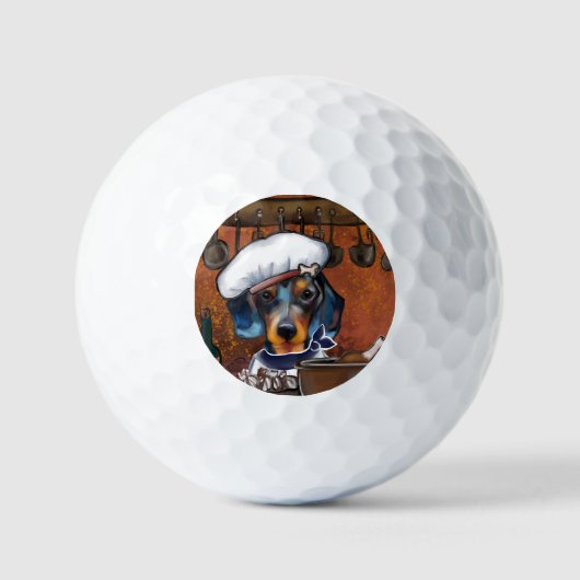 Dachshund Golfballen (Voorkant)