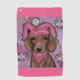 Dachshund Golfhanddoek