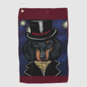 DACHSHUND GOLFHANDDOEK (Voorkant)