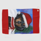 Dachshund Golfhanddoek (Horizontaal)