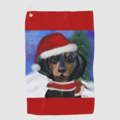 Dachshund Golfhanddoek (Voorkant)