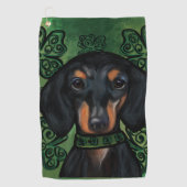 DACHSHUND GOLFHANDDOEK (Voorkant)