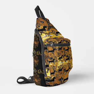 Dachshund Goud Sling Bag