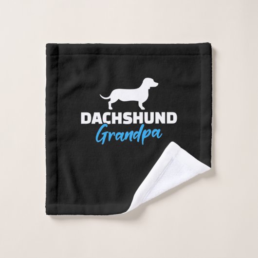 Dachshund Grand-père (Gant de toilette)
