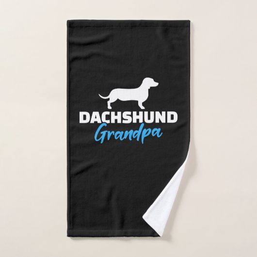 Dachshund Grandpa Handdoek (Handdoek)