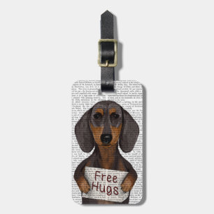 Dachshund Gratis Knuffels Bagagelabel