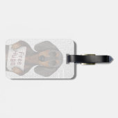 Dachshund Gratis Knuffels Bagagelabel (Achterkant horizontaal)