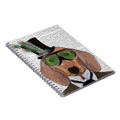 Dachshund Green Goggles Top Hat Notitieboek (Rechterzijde)