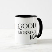 Dachshund gros plan Mug avec votre nom (Devant droit)