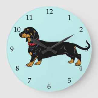 dachshund grote klok