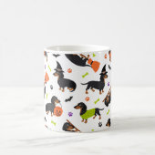 Dachshund Halloween café Mug (Centre)